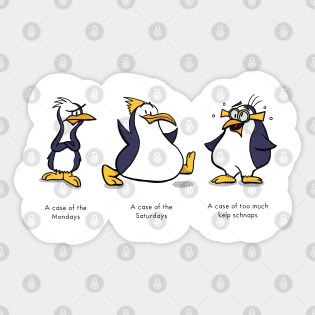 Funny Penguin Shirt Sticker by Hallo Molly